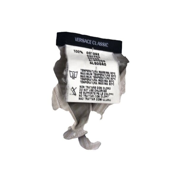 RARE Versace Shirt Big Logo Patterned Dress Shirt - Picture 7 of 12